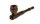 Holzpfeife/Kawumm L 13 cm Schraubkopf, geschnitzt - Braun