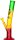 Rasta Glasbong > 14,5er H 33 cm D 40 mm Knick