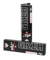 GIZEH Extra Fine - King Size Slim - 34 Blättchen + 34 Filtertips