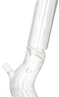 GIANT Glasbong 18,8er - Bolt - H 750 mm D 75 mm WS 5 mm - gerader Aufbau + knick - ICE