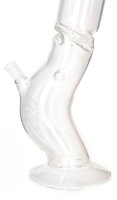 GIANT Glasbong 18,8er - Bolt - H 750 mm D 75 mm WS 5 mm - gerader Aufbau + knick - ICE