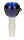 Glaskopf 14,5er Boost rund & Blau