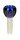 Glaskopf 14,5er Boost rund & Blau