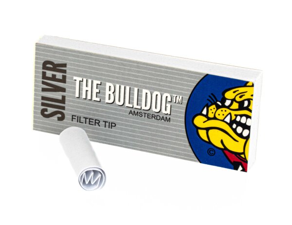 Filtertips "The Bulldog" 33stk. Silber