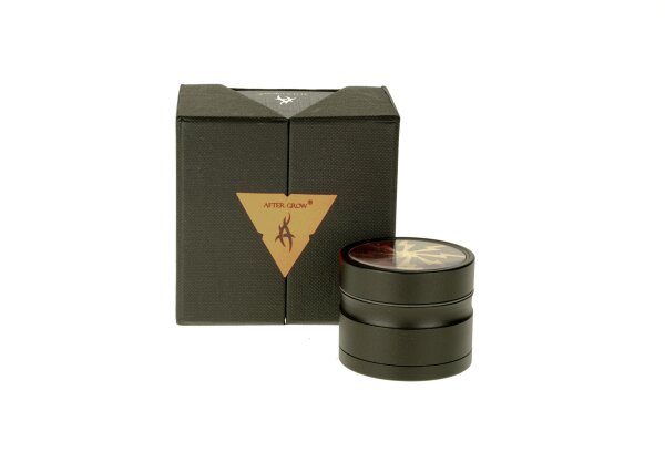 Thorinder Mini - Pollinator/Sieb Grinder H 42 mm D 50 mm - Farbe: Schwarz/Orange