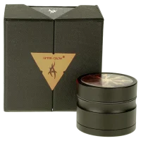Thorinder Mini - Pollinator/Sieb Grinder H 42 mm D 50 mm - Farbe: Schwarz/Orange