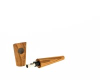 Holzpfeife ActiTube Pfeife aus Olivenholz L 115 mm