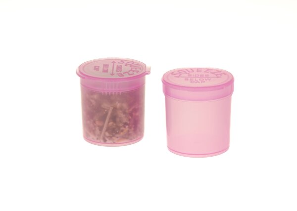 Kunststoffdose mit Pop Up Deckel - 20ml D 32 mm H 36 mm - Pink