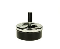 Schleuderaschenbecher - Einfach D 15 cm - 3 Farben Rot/Silber/Schwarz
