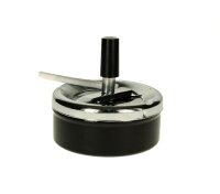Schleuderaschenbecher - Einfach D 15 cm - 3 Farben Rot/Silber/Schwarz