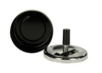 Schleuderaschenbecher - Einfach D 15 cm - 3 Farben Rot/Silber/Schwarz