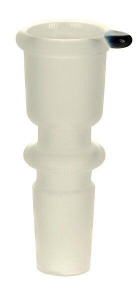 Bam Bam Bhole - Glaskopf 18,8er - Sandgestrahlt mit blauem Rollstopper