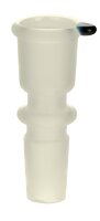 Bam Bam Bhole - Glaskopf 18,8er - Sandgestrahlt mit blauem Rollstopper
