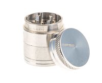 Pollinator Alugrinder "Dipse-Logo" 4 tlg. H 36 mm D 30 mm - Silber