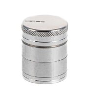 Pollinator Alugrinder "Dipse-Logo" 4 tlg. H 36 mm D 30 mm - Silber