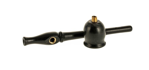 Holzpfeife / Kawumm L 15 cm - Schwarz