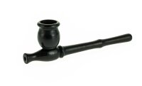 Holzpfeife / Kawumm L 15 cm - Schwarz