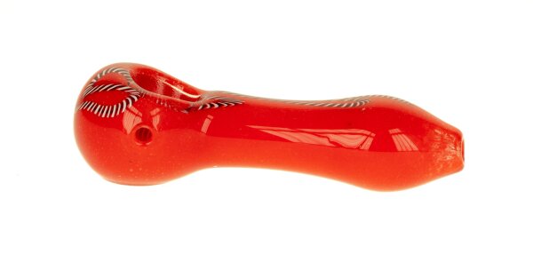 Glaspfeife / Purpfeife 12 cm "Farbig, Kringel" Nr.73