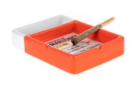 Champ Aschenbecher "Prescription" Rezept Motiv - Porzellan - 14x10,5 cm