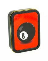 Metalldose - 8 Ball - 112x82x26 mm - Schwarz mit Aufkleber
