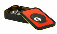 Metalldose - 8 Ball - 112x82x26 mm - Schwarz mit Aufkleber