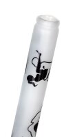 Kamasutra Glasbong > 18,8er H 46 cm D 50 mm gerader aufbau + Kugel "Schwarz/Frost"