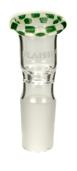 Plaisir Glaskopf 18,8er "Pimp" Mittel/Grün-Weiß