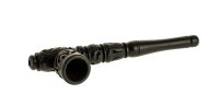 Holzpfeife Farbe: Schwarz schraubbar L 15,5 cm geschnitzt