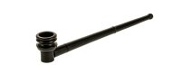 Holzpfeife ohne Verzierungen L 23 cm - Ebenholz