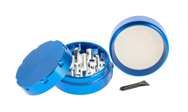 Pollinator Alugrinder "Coloured" 4 tlg. H 40 mm D 50 mm - Blau