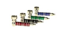Metallpfeife 7,5 cm - versch. Farben