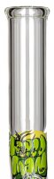 G-Spot Glasbong "WEEDMAN Wave Eis" mit Panzerschliff H 40 cm D 50 mm