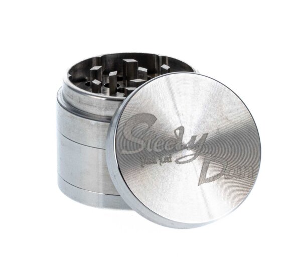 Edelstahlgrinder Pollinator D 38 mm H 32 mm "Steely Dan" inkl. Tasche