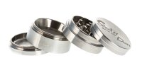 Edelstahlgrinder Pollinator D 38 mm H 32 mm "Steely Dan" inkl. Tasche