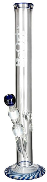 Boost Glasbong 18,8er - Cane Color - H 49 cm D 50 mm WS 5 mm - Blau/Klar - ICE