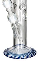 Boost Glasbong 18,8er - Cane Color - H 49 cm D 50 mm WS 5 mm - Blau/Klar - ICE