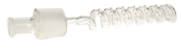 45er Glas Kupplung Spirale L 21 cm - unten 45er, oben 18,8er (SP1)