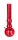 Acrylbong dunkel Rot "Bowl" ohne Standfuß H 32 cm D 4,0 cm