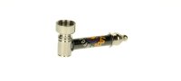 Purpfeife Metall L 7 cm Bulldog Amsterdam ink. 5 Siebe