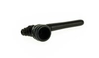 Holzpfeife Farbe: Schwarz schraubbar L 10 cm geschnitzt