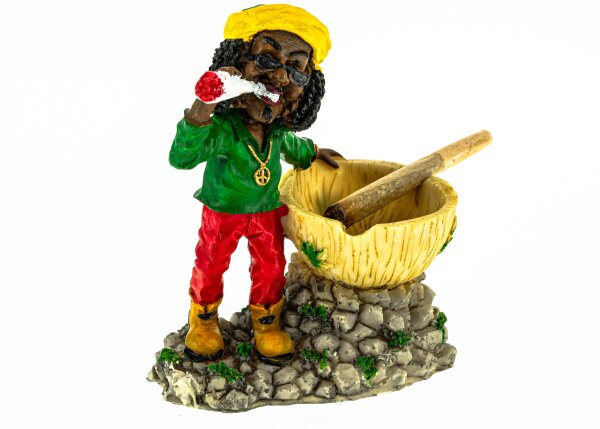 Rasta Aschenbecher "Rastaman stehend" H 10 cm
