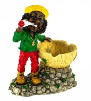 Rasta Aschenbecher "Rastaman stehend" H 10 cm
