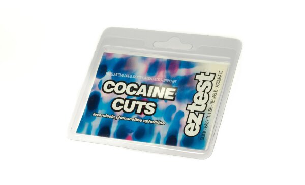 EZ-Test - "Cocaine Cuts" Streckmittel Kokain (levamisol, Phenacetin, Ephedrin) - 1 Test