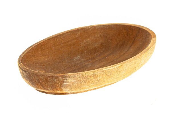 Holzschale oval - 17 cm