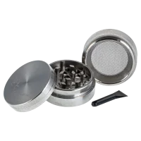 Edelstahlgrinder Pollinator 4tlg. D 39 mm inkl. Samtbeutel