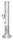 BamBamBhole Glasbong "Gerade mit Blatt" H 35 cm D 42 mm NS 14,5