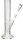 BamBamBhole Glasbong "Gerade mit Blatt" H 35 cm D 42 mm NS 14,5