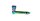 Metall Purpfeife - Regenbogen L 7,2 cm - Blister ink. 5 Siebe