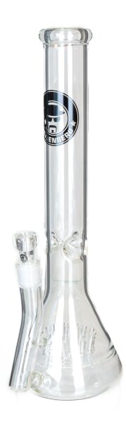 Heisenberg Glasbong 18,8er - Big Bud - H 41 cm D 135/50 mm WS 5 mm Inline + Igel-Percolator - NO KICK