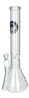 Heisenberg Glasbong 18,8er - Big Bud - H 41 cm D 135/50 mm WS 5 mm Inline + Igel-Percolator - NO KICK